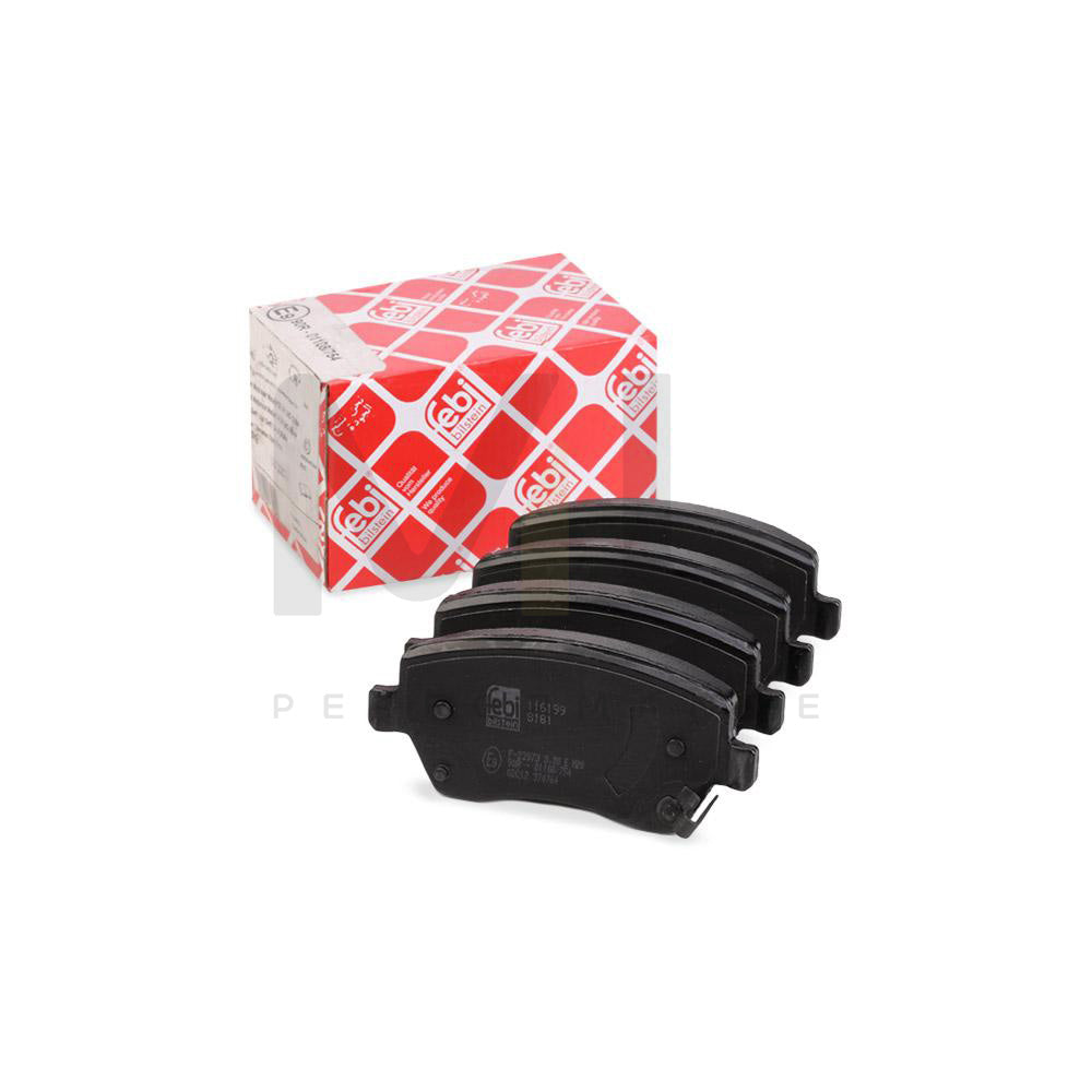 Febi Bilstein 116199 Brake Pad Set Front Axle, With Acoustic Wear Warning | ML Performance Car Parts