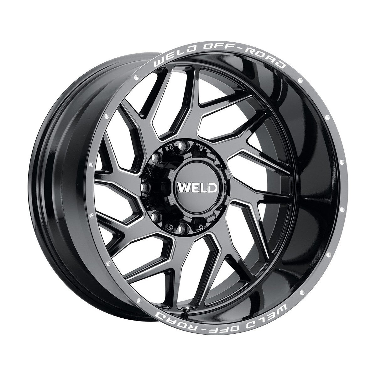 Weld W11720018475 Fulcrum W117 Wheel 22x10 8x180 ET-18 BS4.75 Gloss Black MIL