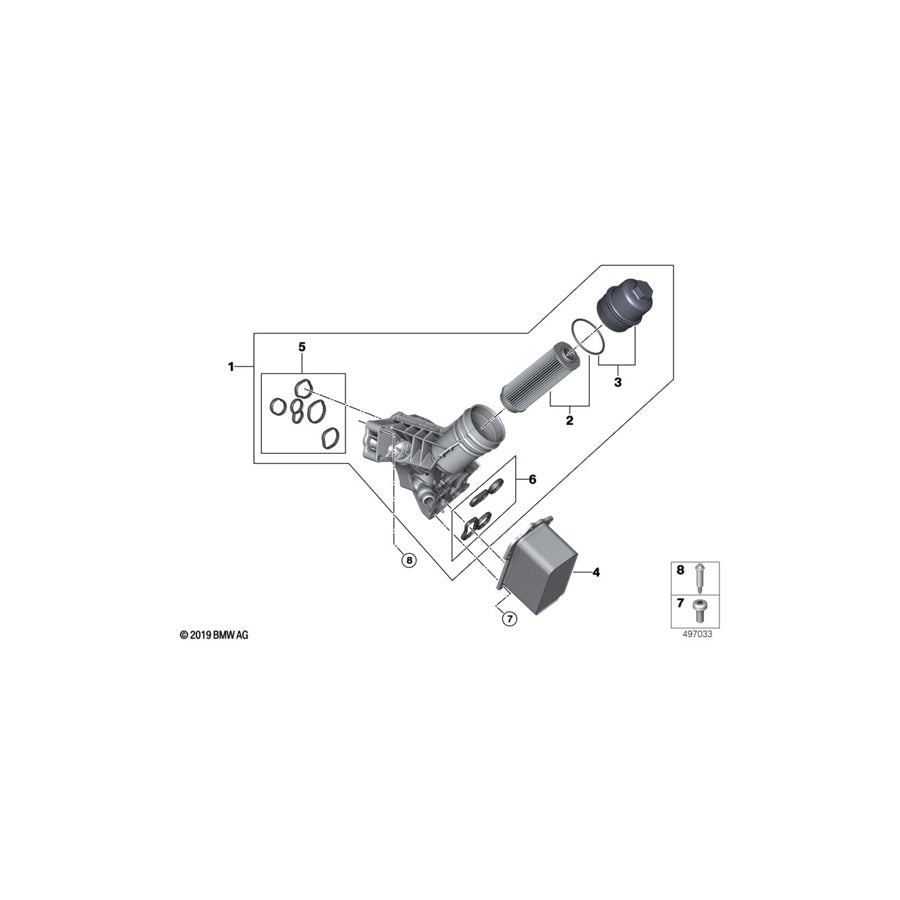 Genuine BMW 11428585734 F32 F33 G11 Asa-Bolt M6X49,5 (Inc. 750LdX, 530d & X4 M40dX) | ML Performance UK Car Parts
