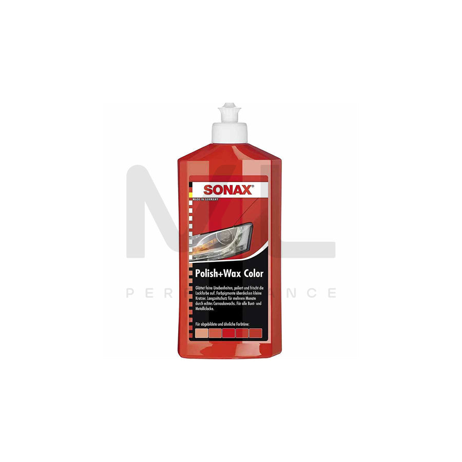 Sonax Polish + Wax COLOR Red 250ml | ML Performance Car Care