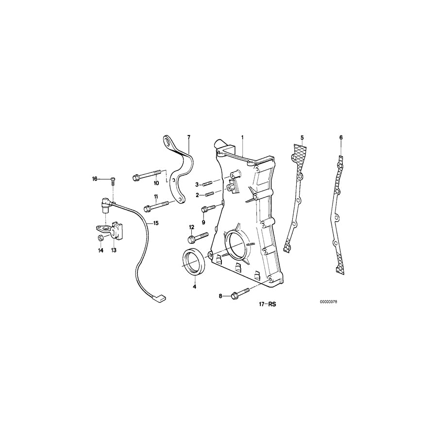 Genuine BMW 11141312780 E34 Timing Case Cover, Bottom (Inc. M5 3.6) | ML Performance UK Car Parts