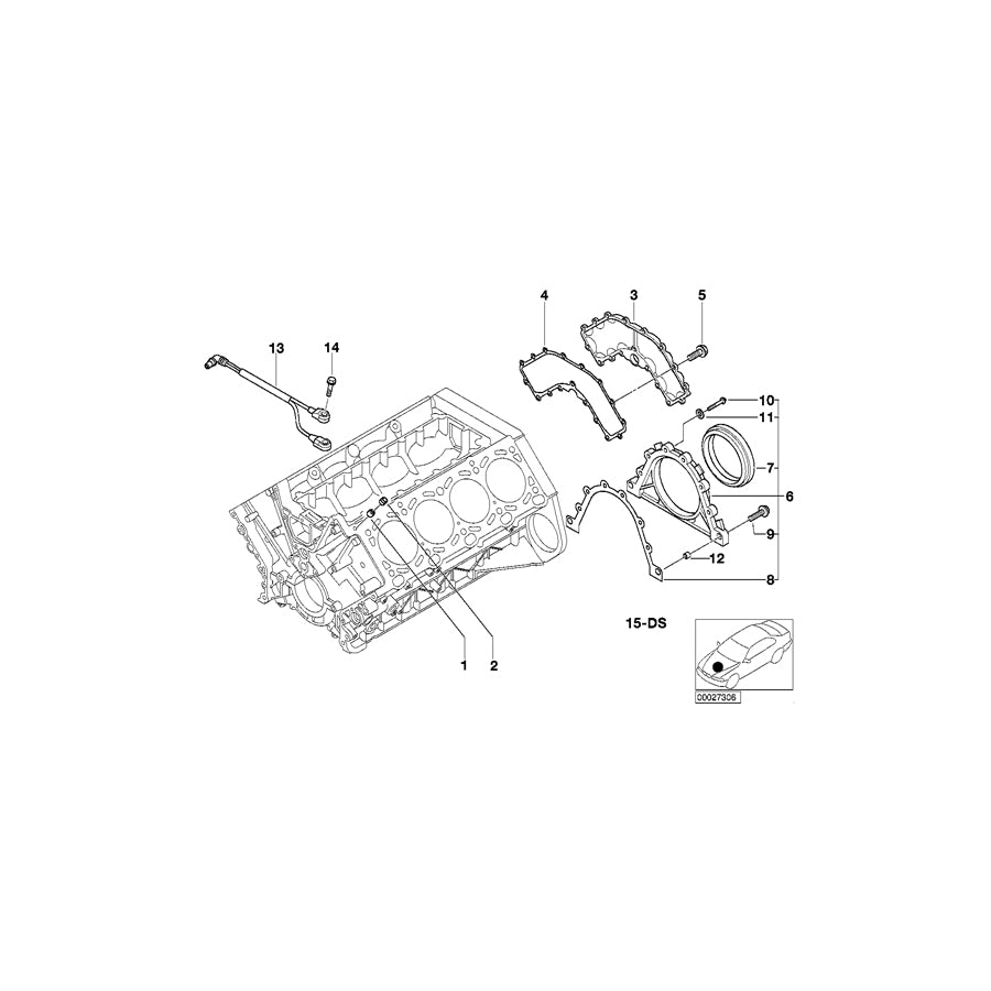 Genuine BMW 11141405969 E39 E52 Gasket Asbestos Free (Inc. M5 & Z8) | ML Performance UK Car Parts