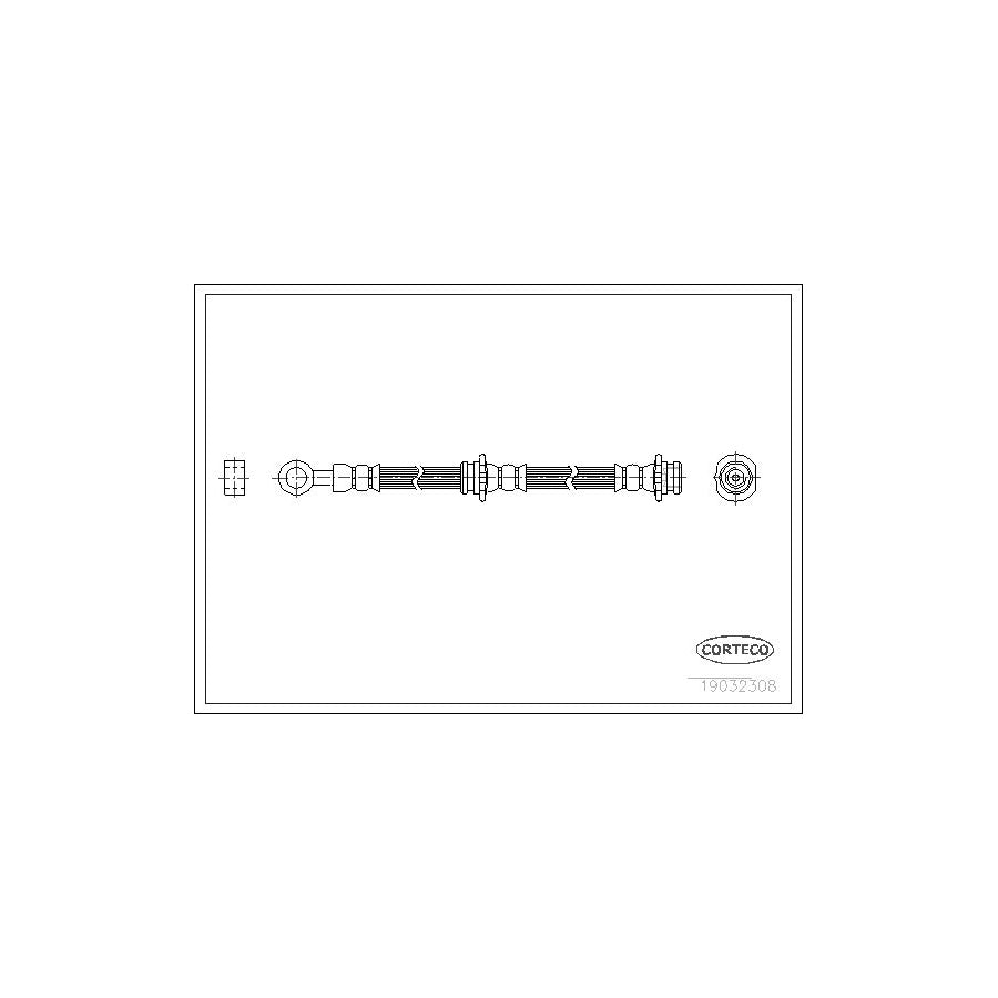 Corteco 19032308 Brake Hose For Nissan Almera I Saloon (N15) | ML Performance UK