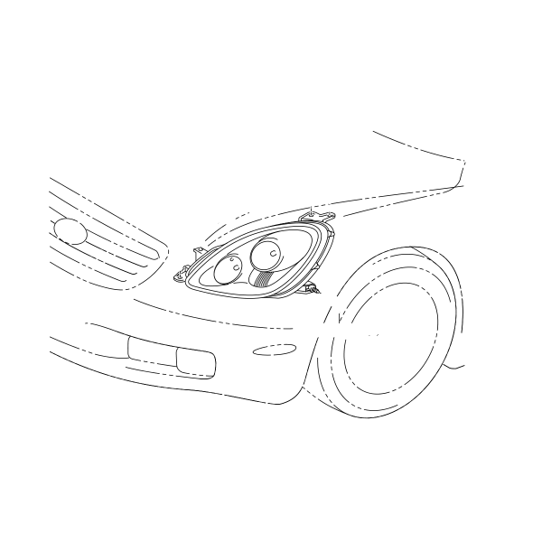 Genuine Lexus 81140-24160 SC430 O/S Headlight