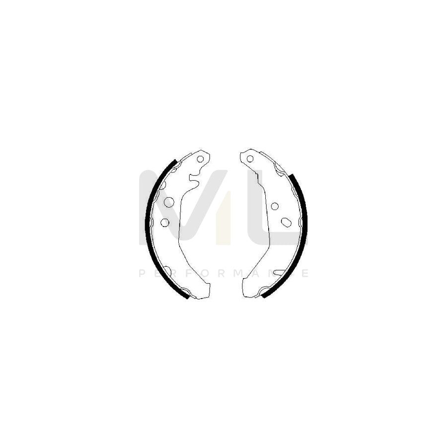 BOSCH 0 986 487 228 Brake Shoe Set for FORD FIESTA | ML Performance Car Parts