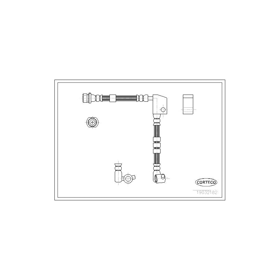 Corteco 19032182 Brake Hose For Nissan Primera | ML Performance UK