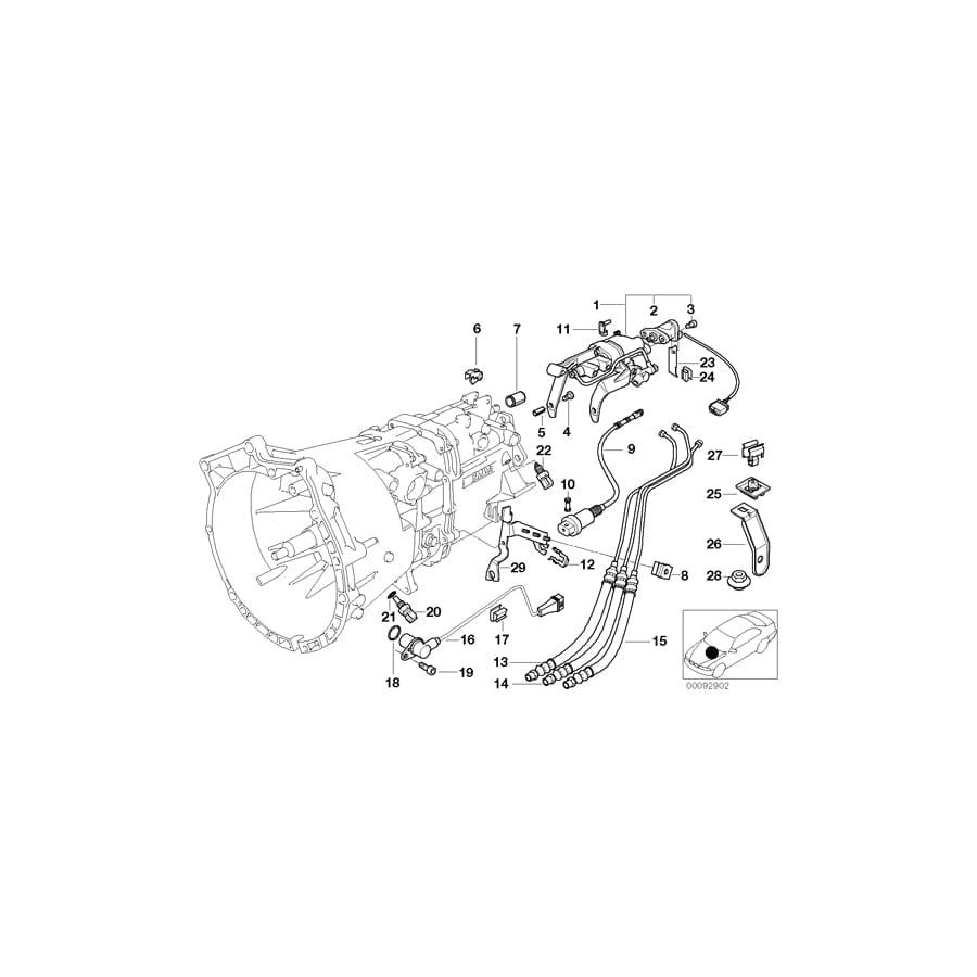Genuine BMW 23412229008 E36 Gear Identification Switch (Inc. & M3) | ML Performance UK Car Parts