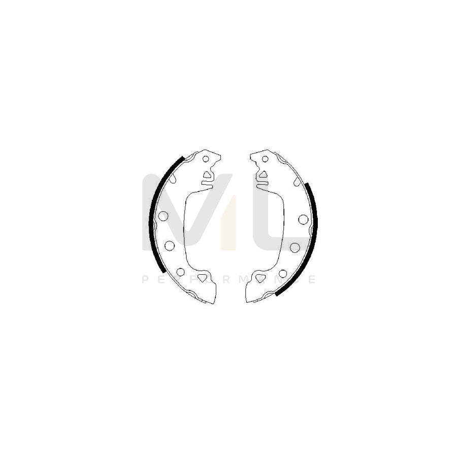 BOSCH 0 986 487 541 Brake Shoe Set | ML Performance Car Parts