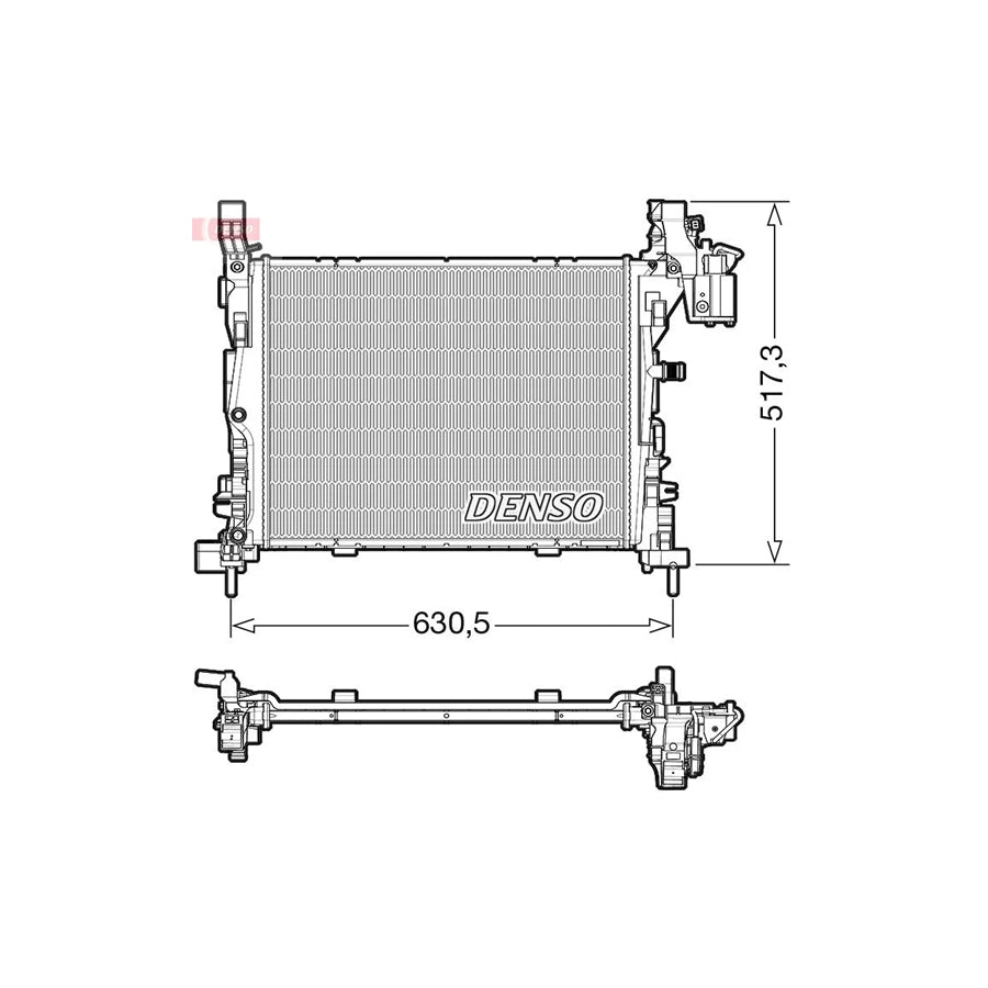 Denso DRM23062 Drm23062 Engine Radiator For Renault Kangoo Ii Express (Fw) | ML Performance UK