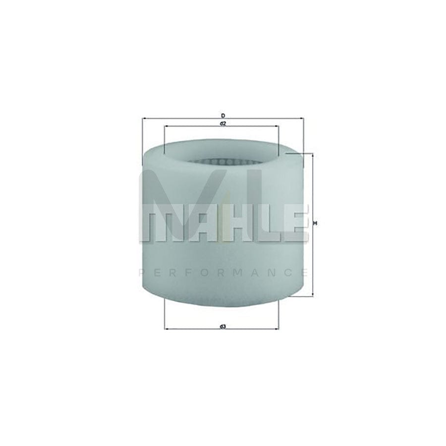 MAHLE ORIGINAL LX 123 Air Filter Filter Insert | ML Performance Car Parts