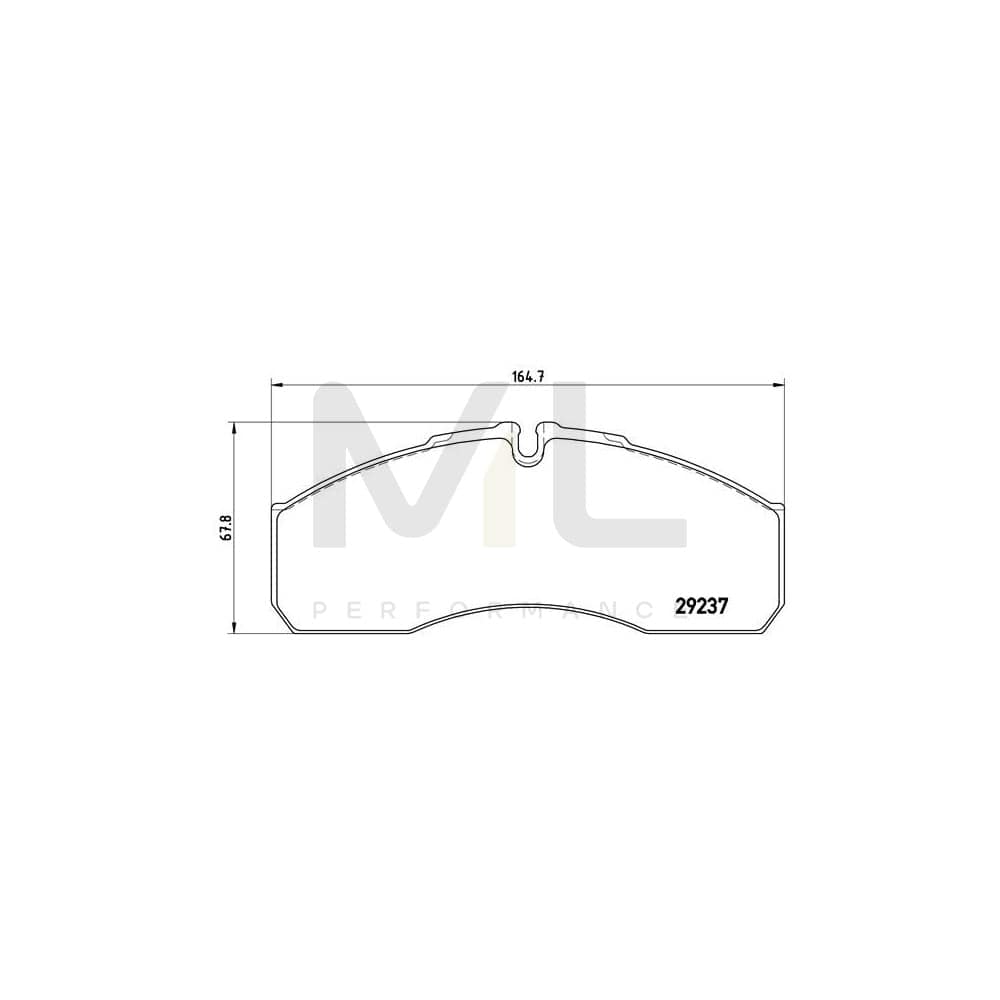Brembo P 50 083 Brake Pad Set Suitable For Mercedes-Benz Sprinter 5-T Platform/Chassis (W905) Prepared For Wear Indicator | ML Performance Car Parts