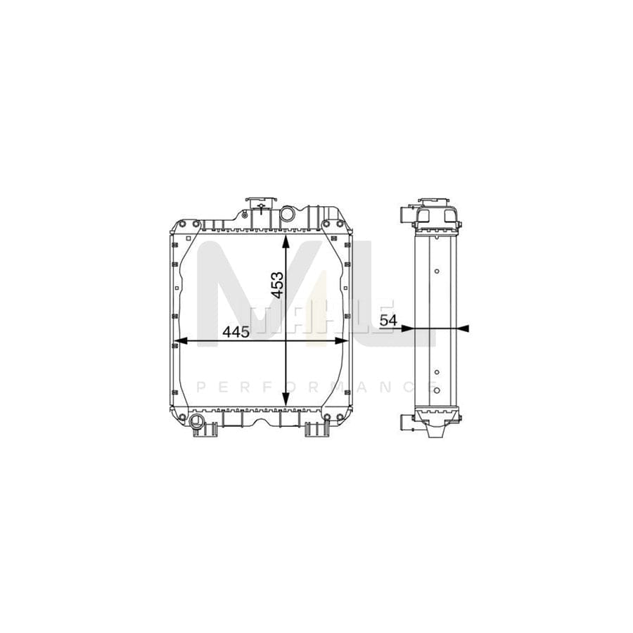 MAHLE ORIGINAL CR 101 000S Engine radiator Brazed cooling fins | ML Performance Car Parts