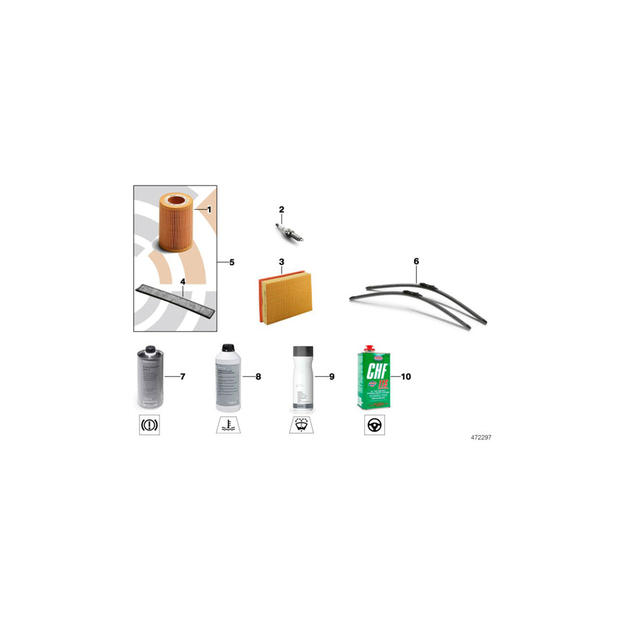 Genuine BMW 13717593250 F01 RR4 EWB Air Filter Element (Inc. Ghost, Cullinan & 760i) | ML Performance UK Car Parts