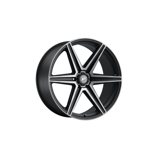 Forgestar F01240084P25 24x10 X6 Standard 6x139.7 ET25 BS6.5 Satin Black Machined - Double Dark Tint Truck & SUV Wheel