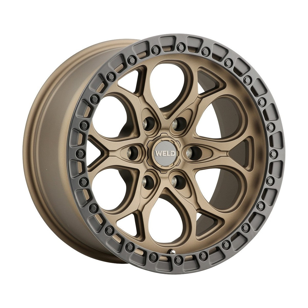 Weld W10679084450 Ledge 6 W106 Wheel 17x9 6x139.7 ET-12 BS4.5 Satin Bronze - Satin Black