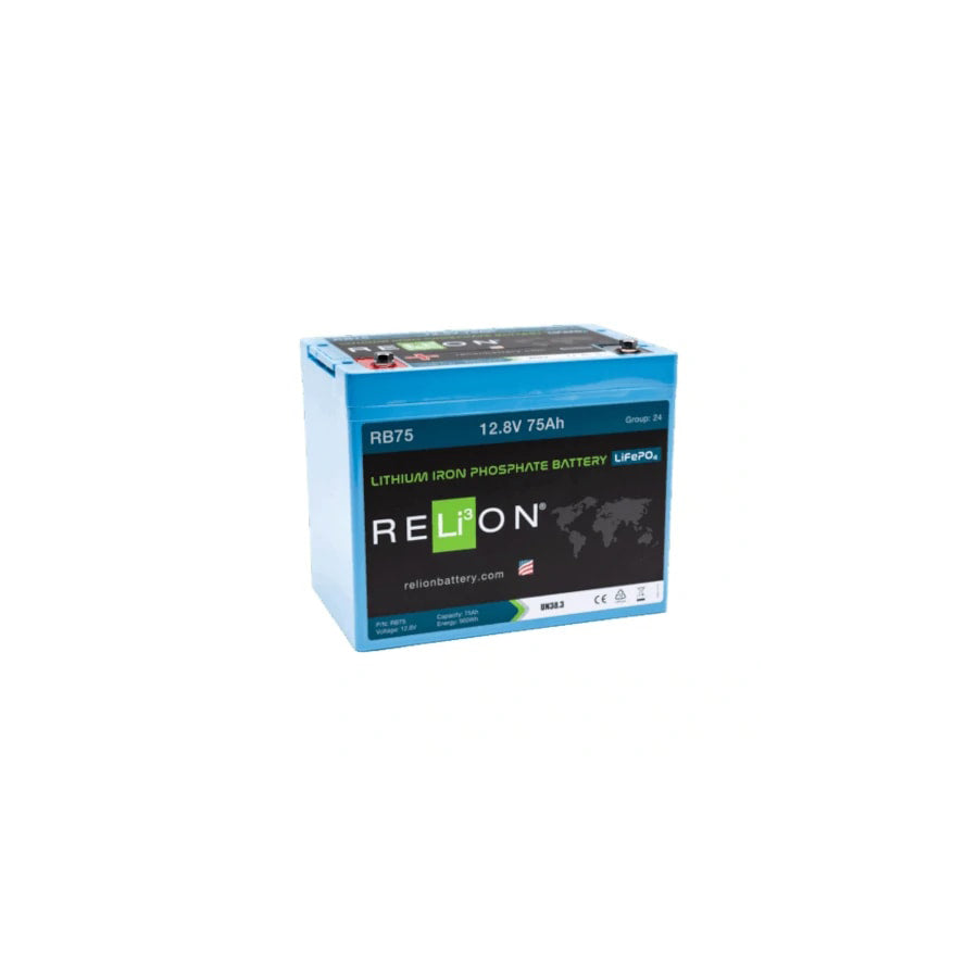 RELiON Lithium 12V 75Ah Leisure Battery LiFePO4 - REL-RB75 | ML Performance UK Car Parts