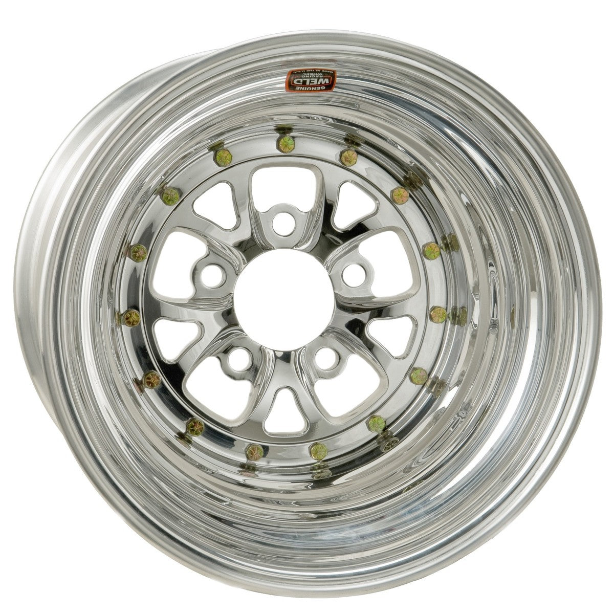 Weld 84P-510276 V-Series Wheel 15x10 5x4.75 ET-64 BS3 Polished Center - Polished Shell