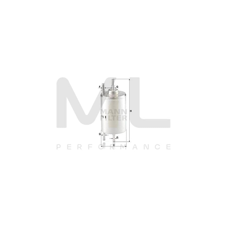 MANN-FILTER WK 720/5 Fuel filter for AUDI A4 In-Line Filter | ML Performance Car Parts