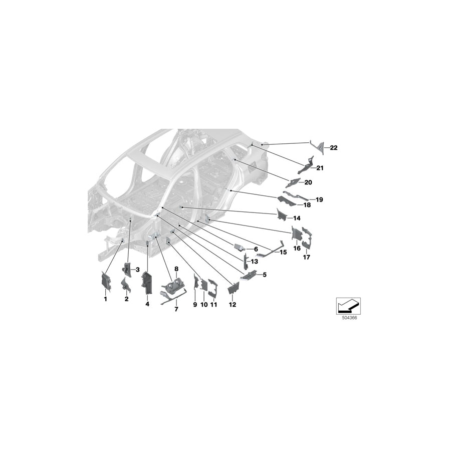 Genuine BMW 41007478539 G06 G05 G07 Moulded Part F Entrance Inside,Rear,Left (Inc. X5 30iX, X5 M50iX & X6 M50dX) | ML Performance UK