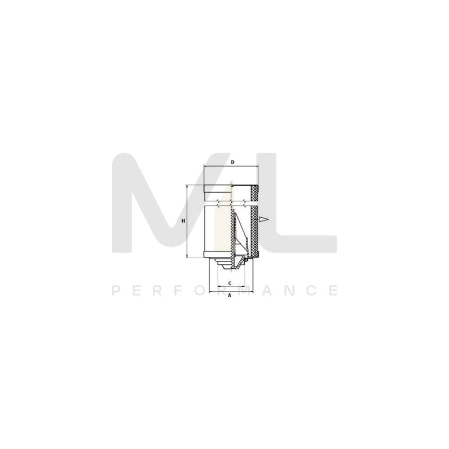 MANN-FILTER 49 000 55 221 Filter, compressed air system | ML Performance Car Parts