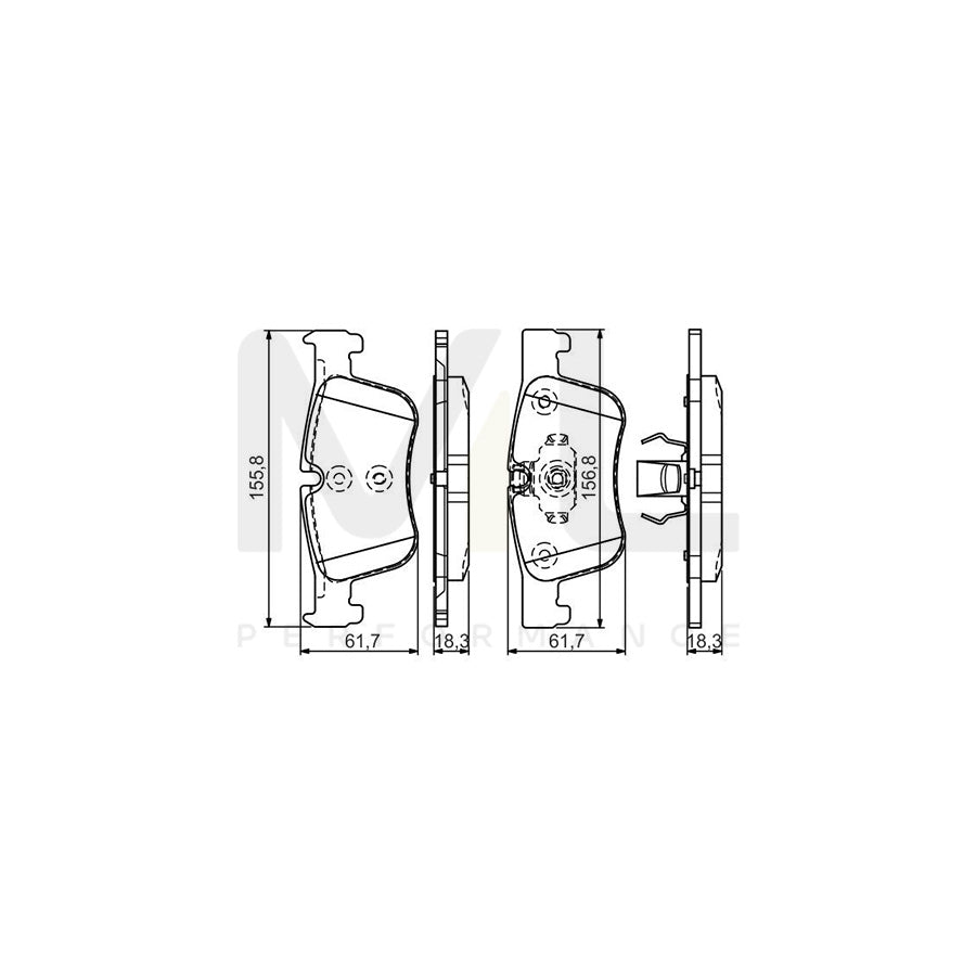 Bosch 0986Tb3188 Brake Pad Set | ML Performance Car Parts