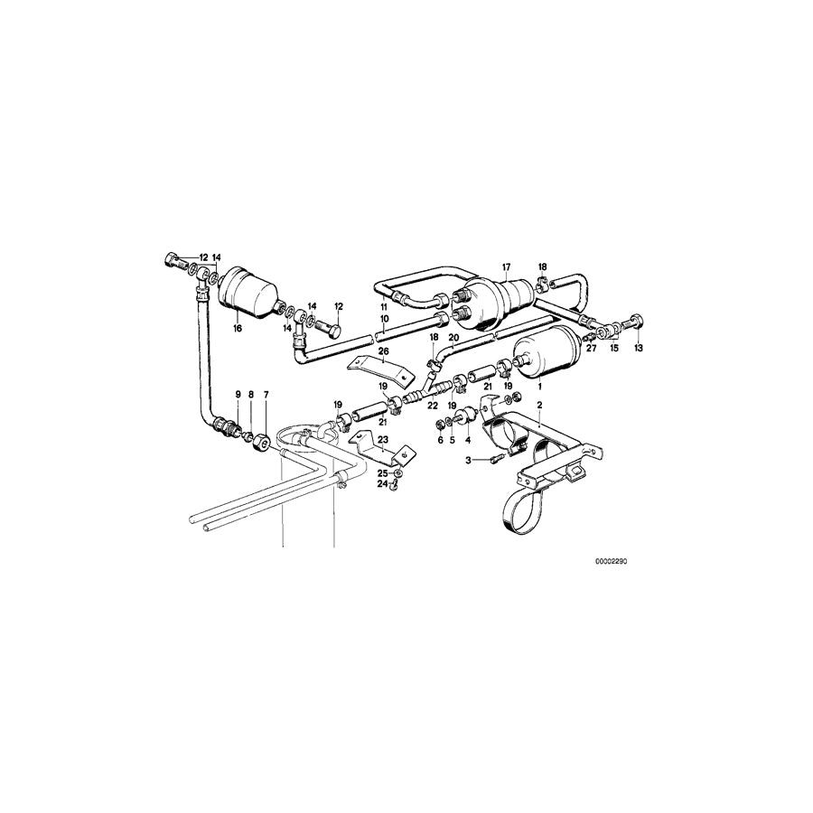 Genuine BMW 16121118888 E21 Fuel Pipe (Inc. 320i & 323i) | ML Performance UK Car Parts