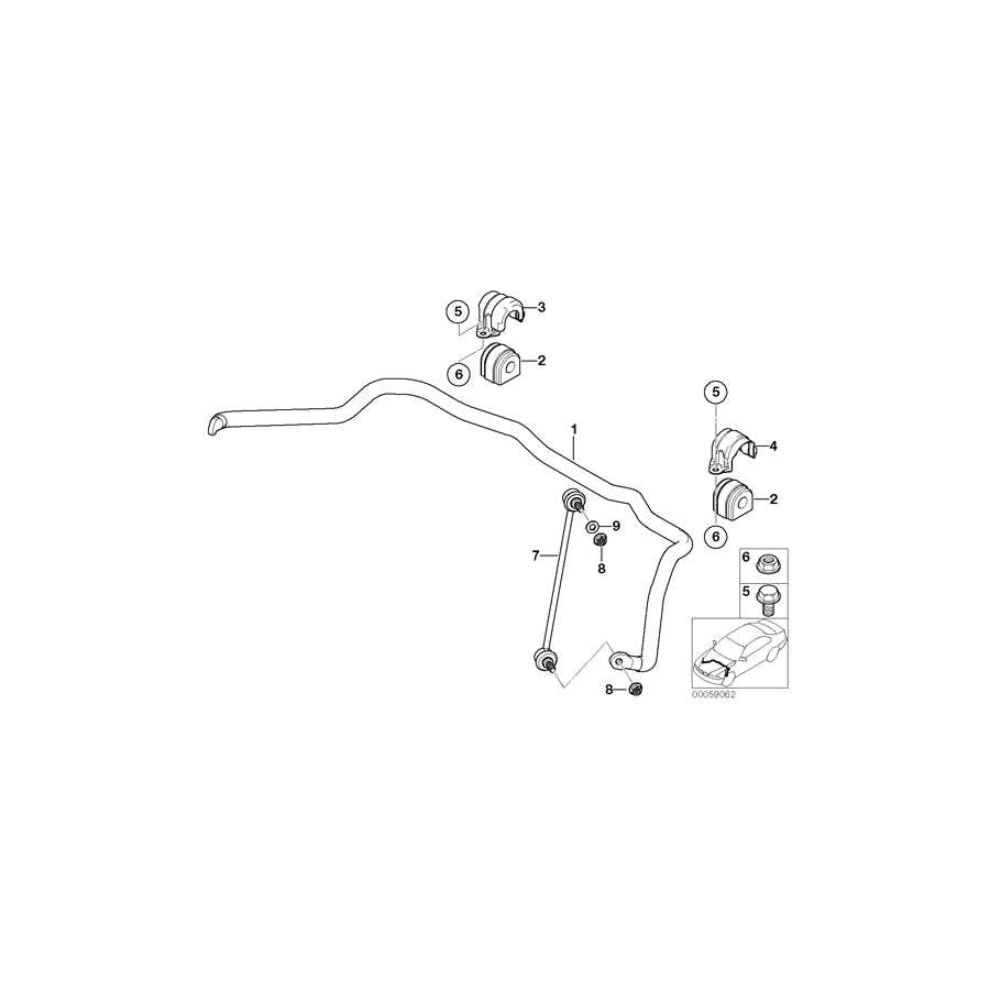 Genuine BMW 31356750703 E53 Left Swing Support (Inc. X5 4.8is, X5 3.0i & X5 4.4i) | ML Performance UK Car Parts