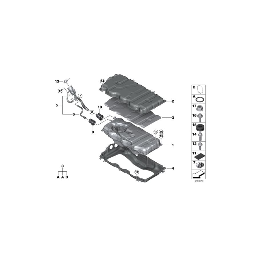Genuine BMW 16119488492 G20 G05 G01 Rubber Grommet (Inc. X5 45eX, 330e & X3 30eX) | ML Performance UK Car Parts