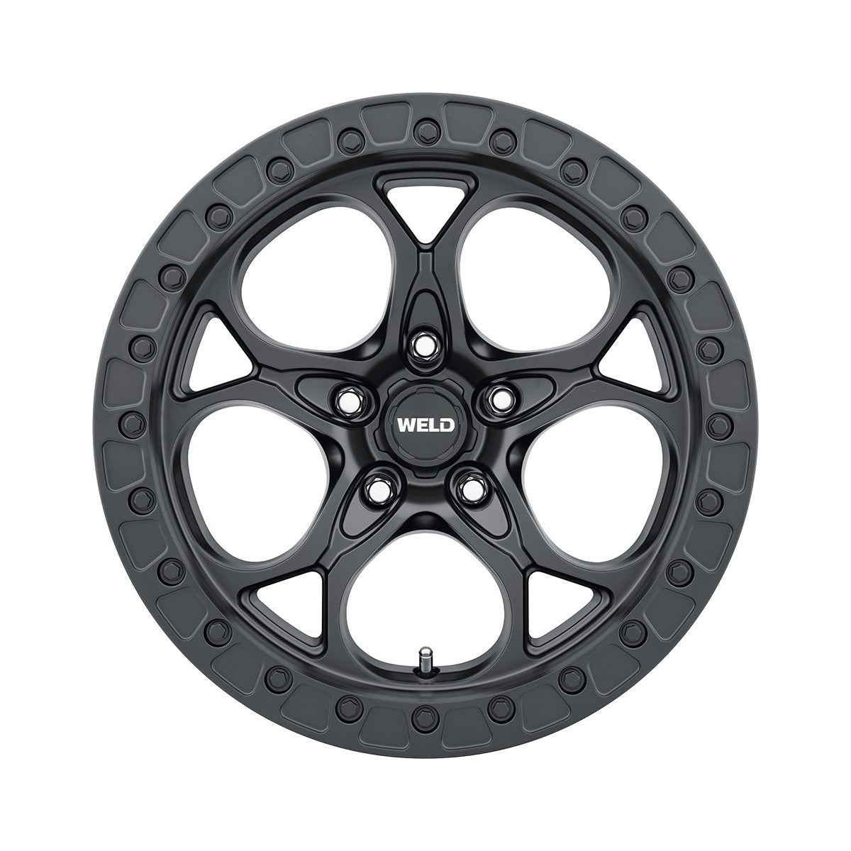 Weld W10879075450 Ledge W108 Wheel 17x9 5x127 ET-12 BS4.5 Satin Black