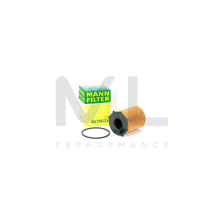 MANN-FILTER HU 716/2 x Oil Filter with seal, Filter Insert | ML Performance Car Parts