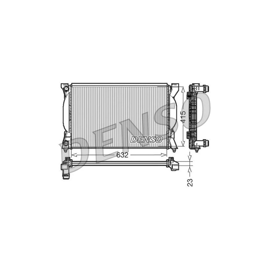 Denso DRM02035 Drm02035 Engine Radiator For Audi A4 | ML Performance UK