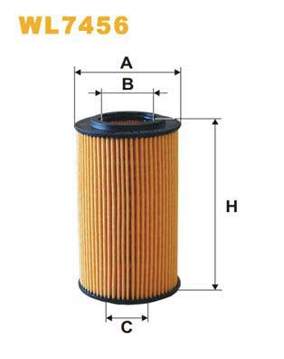 WIX Filters WL7456 Oil Filter For Chrysler Pt Cruiser Estate