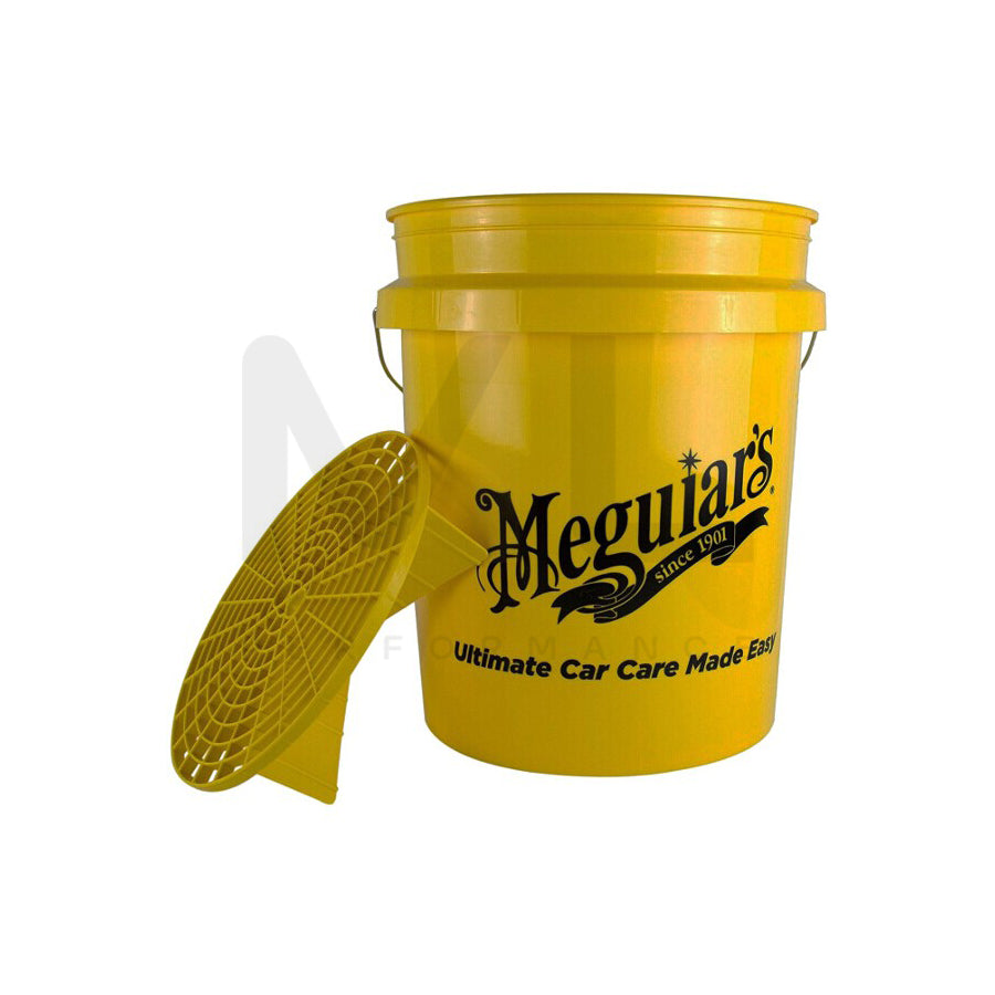 Meguiars Professional Yellow 5 Us Gallon Bucket & Grit Guard ML