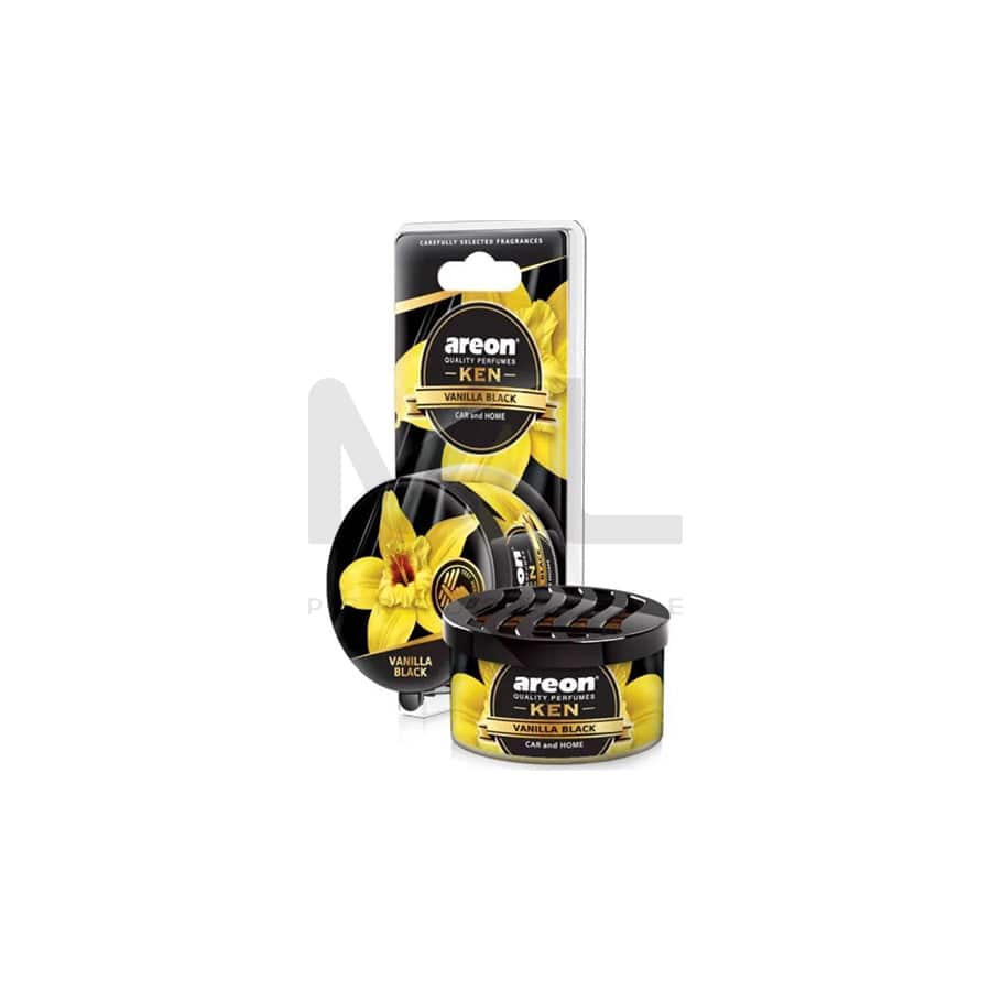 AREON KEN VANILLA BLACK AKB16 Car air freshener Tin | ML Performance Car Parts