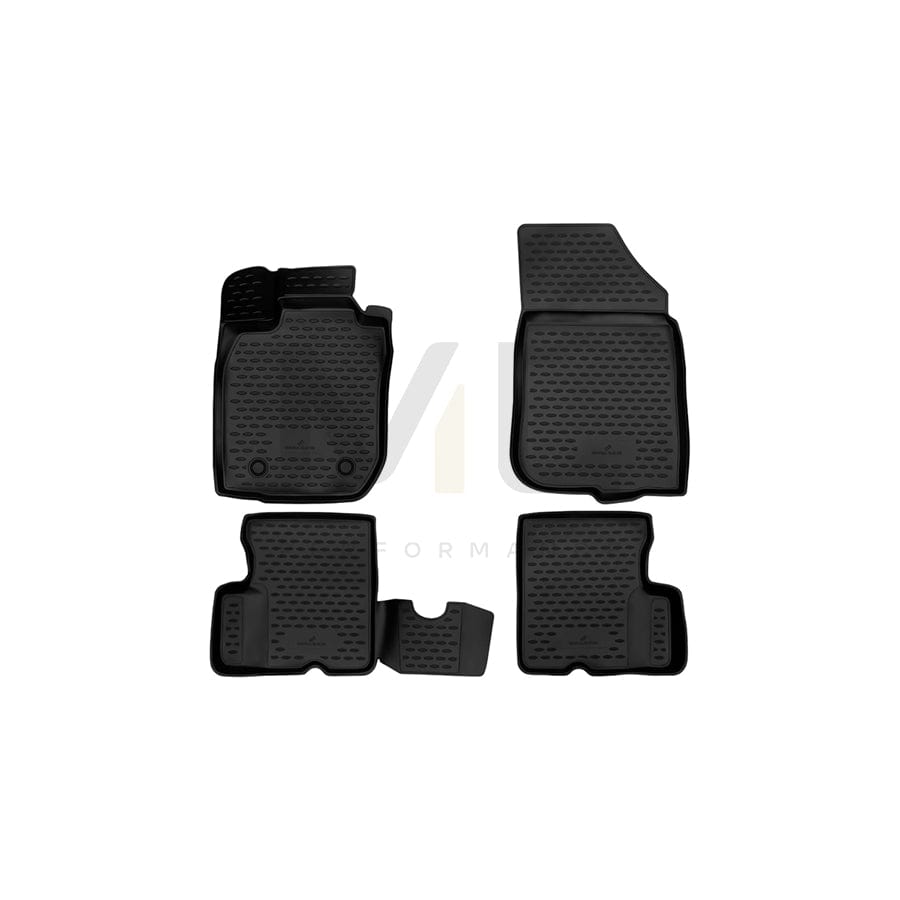 WALSER Tailored, XTR 75181 Floor mat set Elastomer, Front and Rear, Black | ML Performance Car Parts