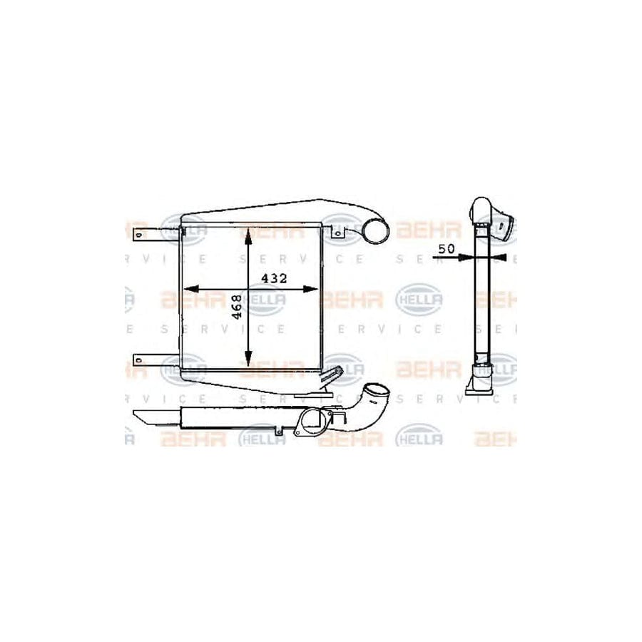 Hella 8ML 376 723-711 Intercooler
