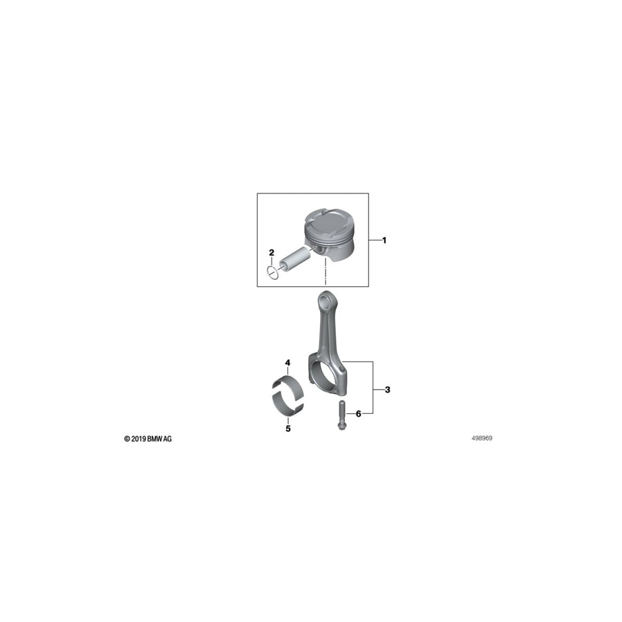 Genuine BMW 11248092858 Set Connecting Rod (Inc. X3 M & X4 M) – ML 