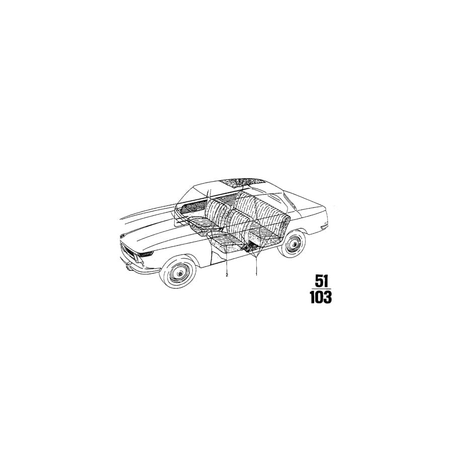 Genuine BMW 51921828197 Upholstery Cloth Sandbeige 3 (Inc. 2002, 1802 & 1602) | ML Performance UK Car Parts