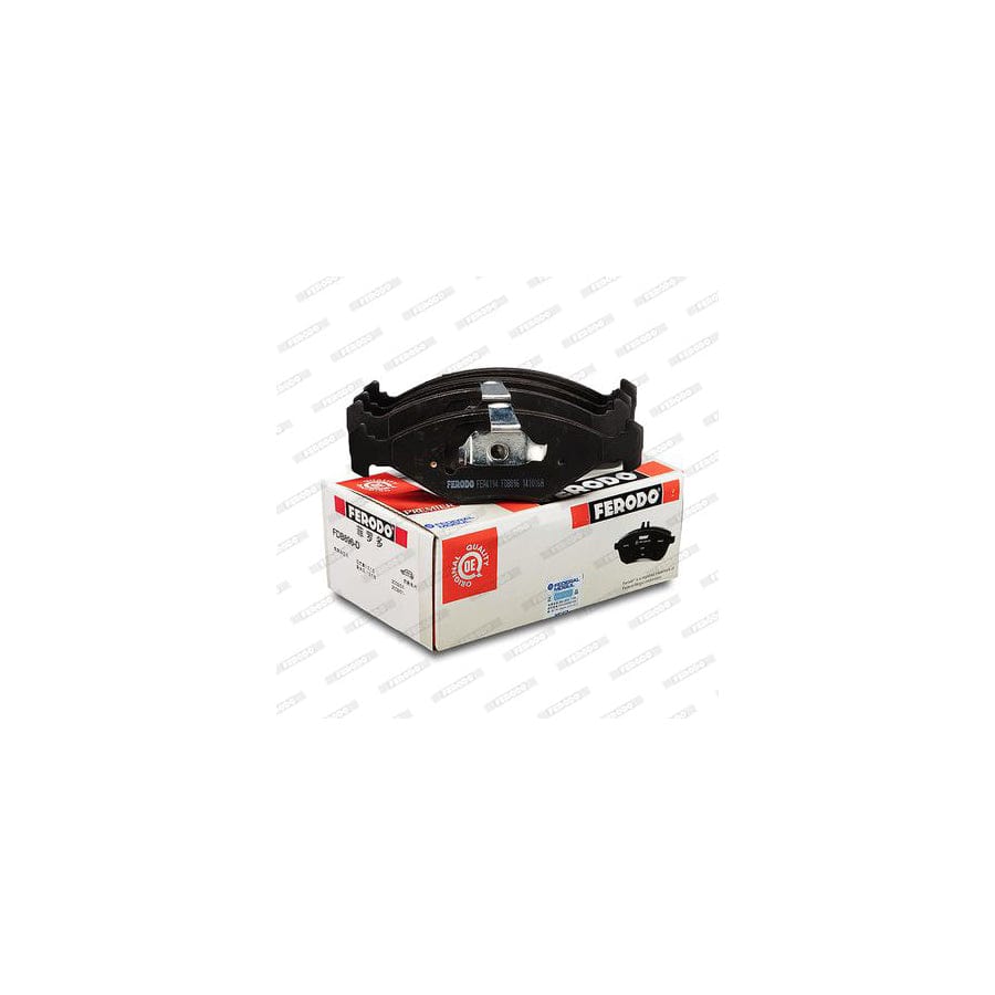 Ferodo Fsl142 Brake Pad Set Fuse Technology Incl Wear Warning Contact