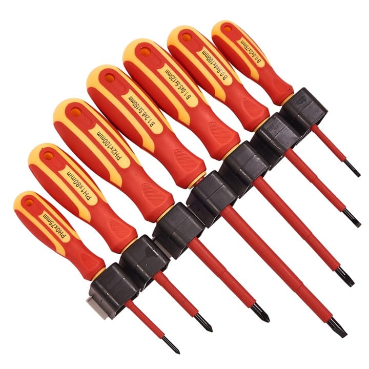 Amtech 7 Piece VDE™ electrical screwdriver set | ML Performance DIY & Power Tools