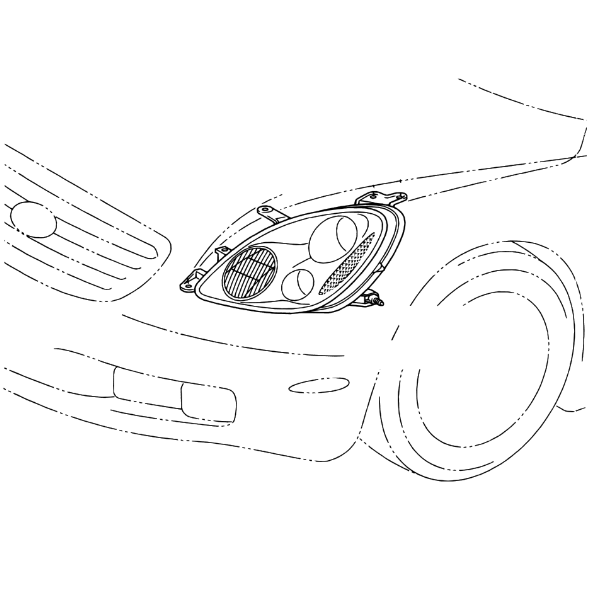 Genuine Lexus 81130-24110 SC 430 O/S Headlamp