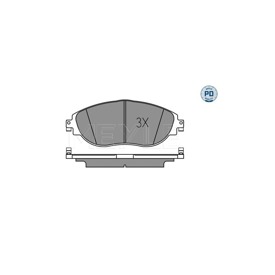 Meyle 025 251 1720/Pd Brake Pad Set