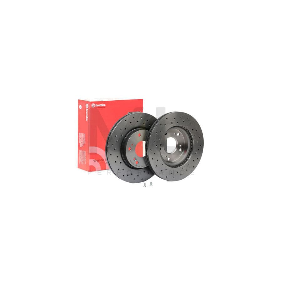 BREMBO XTRA LINE 09.A455.1X Brake Disc Perforated / Vented, Coated, with bolts/screws | ML Performance Car Parts