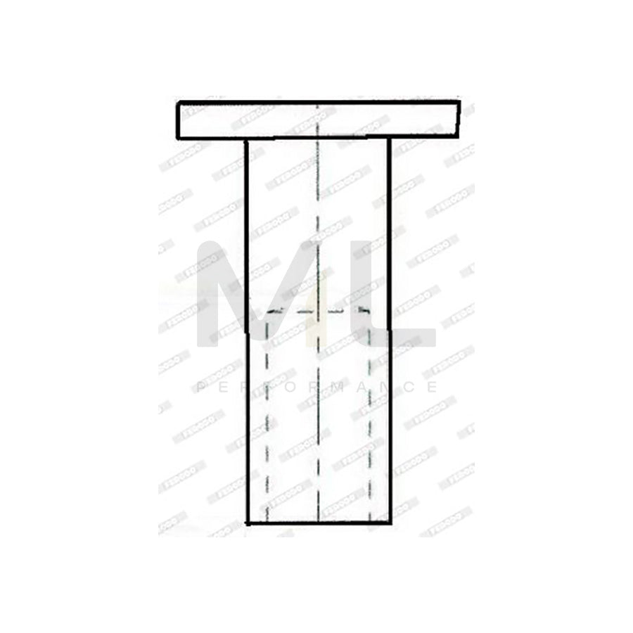 FERODO DDF2062C-1 Brake Disc Vented, Coated, without bolts/screws | ML Performance Car Parts