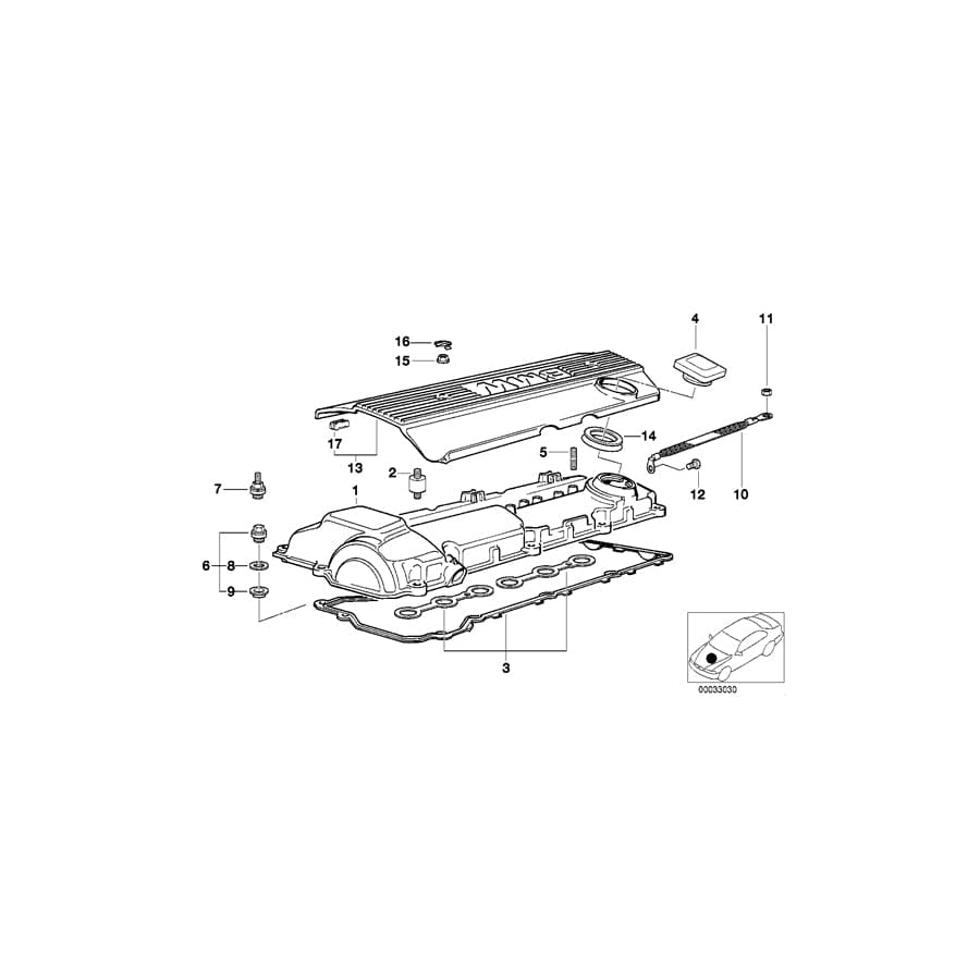 Genuine BMW 11121703462 E36 E34 Cover (Inc. 325is, 525ix & 320i) | ML Performance UK Car Parts
