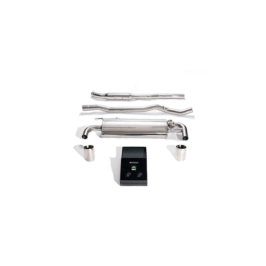 Armytrix BMF43-DS38C Valvetronic Exhaust System BMW M135i xDrive F40 2019+ with Dual Chrome 4" | ML Performance UK UK Car Parts