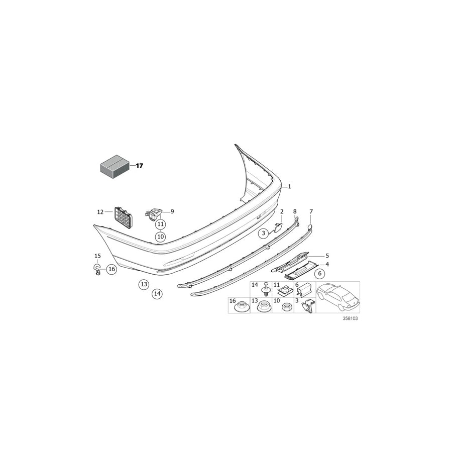 Genuine BMW 51128218165 E46 Frame (Inc. 330d, 316Ci & 328i) | ML Performance UK