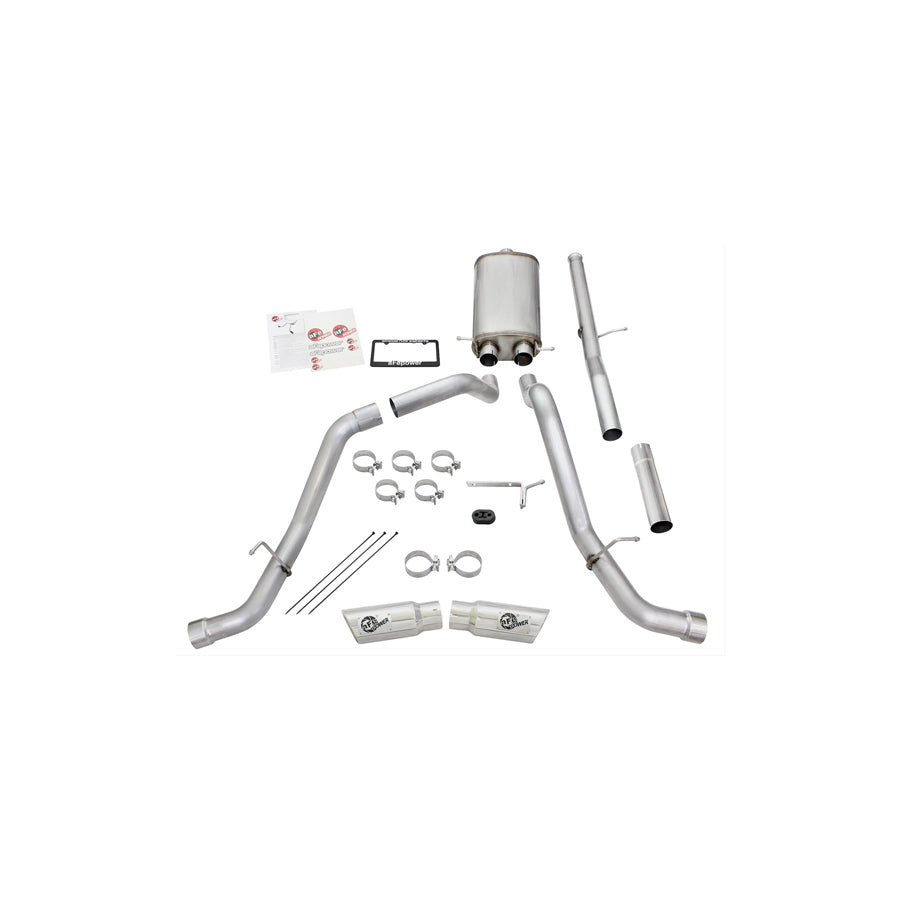 aFe 49-44057-P Cat-Back Exhaust System GM Silverado/Sierra 1500 09-18 / Silverado LD/Sierra Limited 2019 V6-4.3/V8-4.8/5.3L | ML Performance UK Car Parts