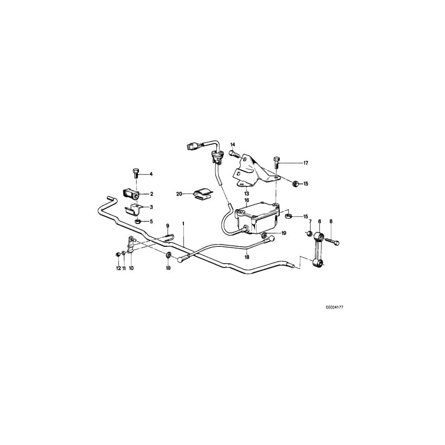 Genuine BMW 37101124832 E23 Lever (Inc. 735i, 745i & 728iS) | ML Performance UK Car Parts