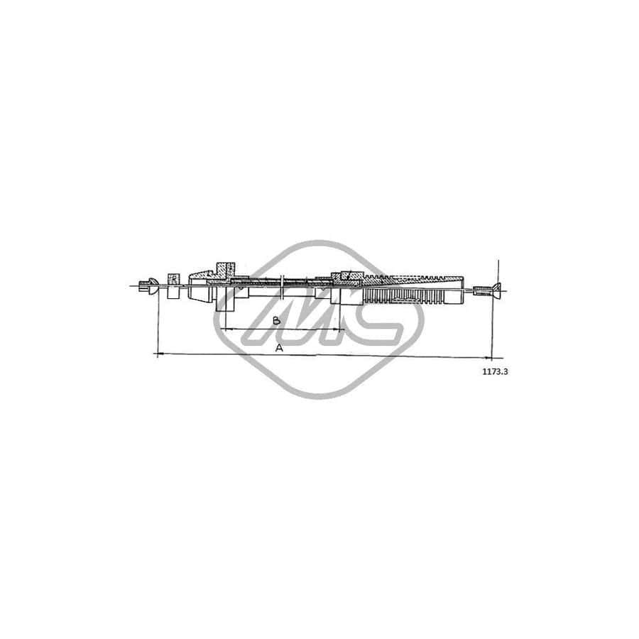 Metalcaucho 81464 Throttle Cable | ML Performance UK Car Parts